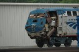 Amtrak Train Car Crash With Truck in Moorpark